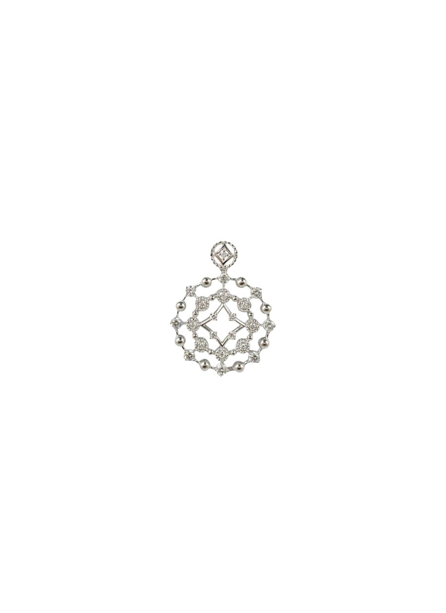 Women LC COLLECTION JEWELLERY Fine Jewellery | 18K White Gold Diamond Pendant