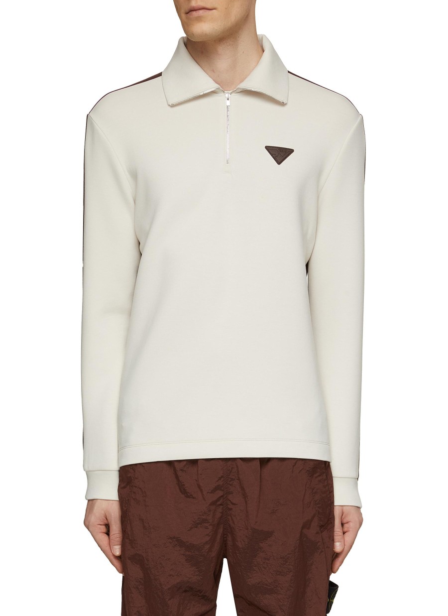 Men SOUTHCAPE Polos | Half Zip Colour Block Pullover