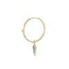 Women MÉTIER BY TOMFOOLERY Fashion Jewellery | 9K Gold Diamond Kyanite Charm Small Single Clicker Earring