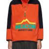 Men KOLOR BEACON Pullovers & Hoodies | Colour Block Half Zip Sweatshirt