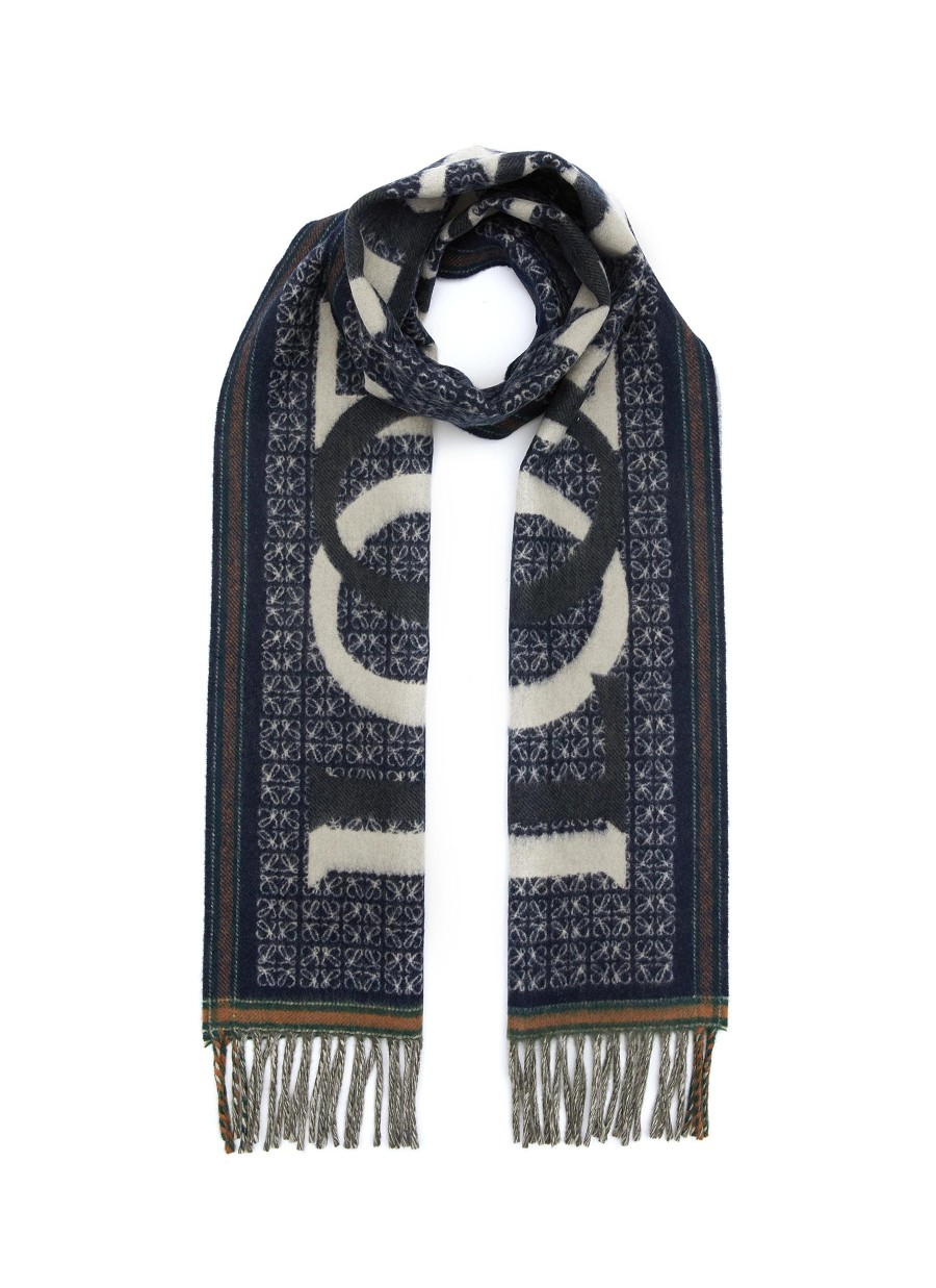 Women LOEWE Scarves & Wraps | Love Wool Cashmere Scarf