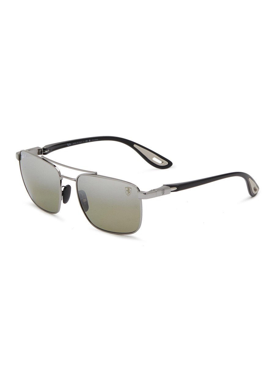 Men RAY BAN Eyewear | X Scuderia Ferrari Metal Square Sunglasses