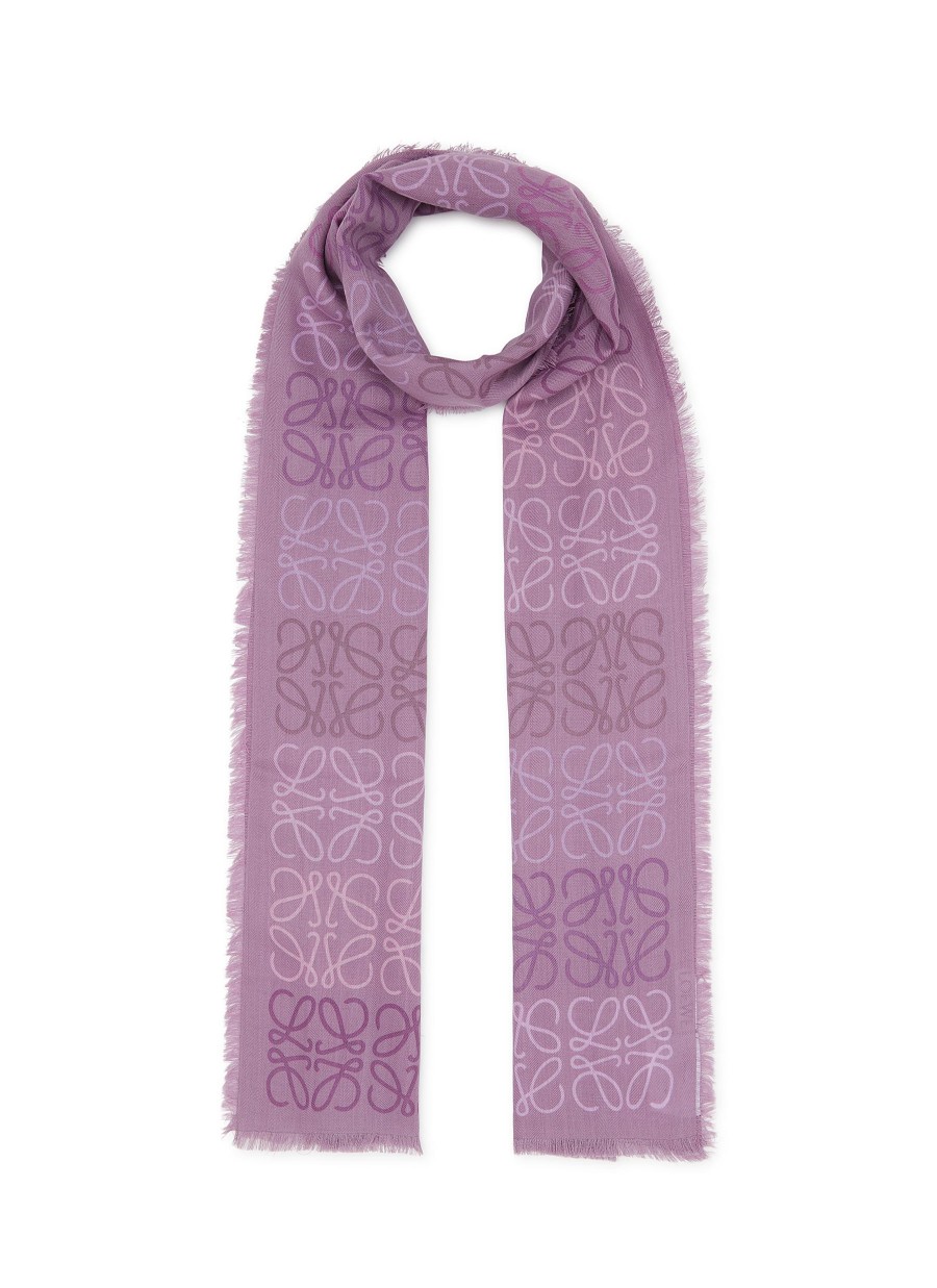 Women LOEWE Scarves & Wraps | Wool Blend Anagram Scarf