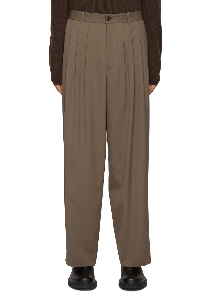 Men THE ROW Pants | Rufus Wide Leg Pants