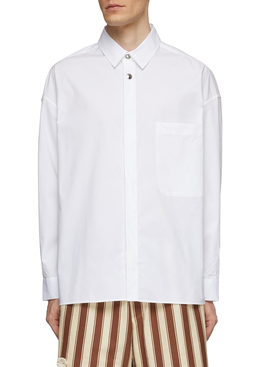 Men JACQUEMUS Shirts | La Chemise Manches Longue Shirt