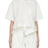 Women SACAI Tops | Asymmetrical Peplum Hem Top