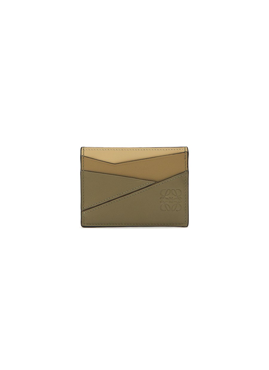 Women LOEWE Small Leather Goods | Puzzle' Calf Leather Plain Cardholder