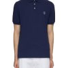 Men BRUNELLO CUCINELLI Polos | Logo Embroidery Polo Shirt