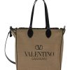 Men VALENTINO Tote Bags | Toile Iconographe Wool Shopping Bag