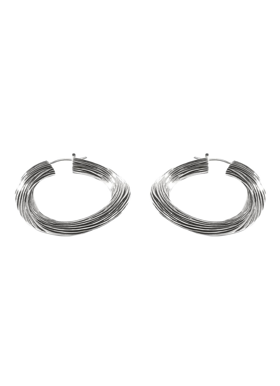 Women JOHN HARDY Fine Jewellery | Bamboo Sterling Silver Hoop Earrings