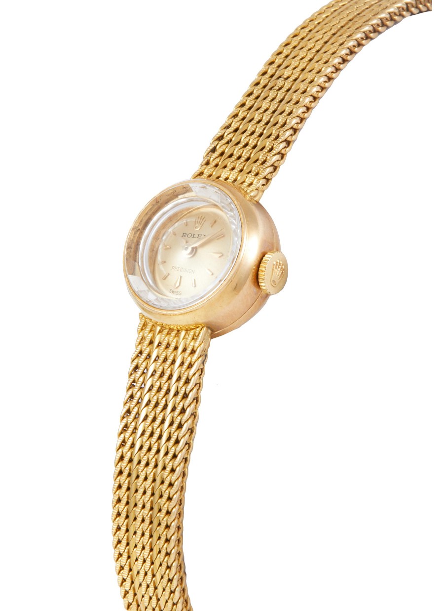 Women LANE CRAWFORD VINTAGE WATCHES Watches | Rolex Integrated Bracelet 18K Yellow Gold Lady Wrist Watch