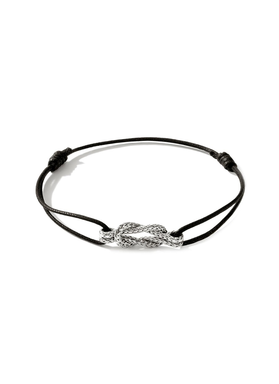 Women JOHN HARDY Fine Jewellery | Love Knot Sterling Silver Cord Bracelet — Size Xs-S