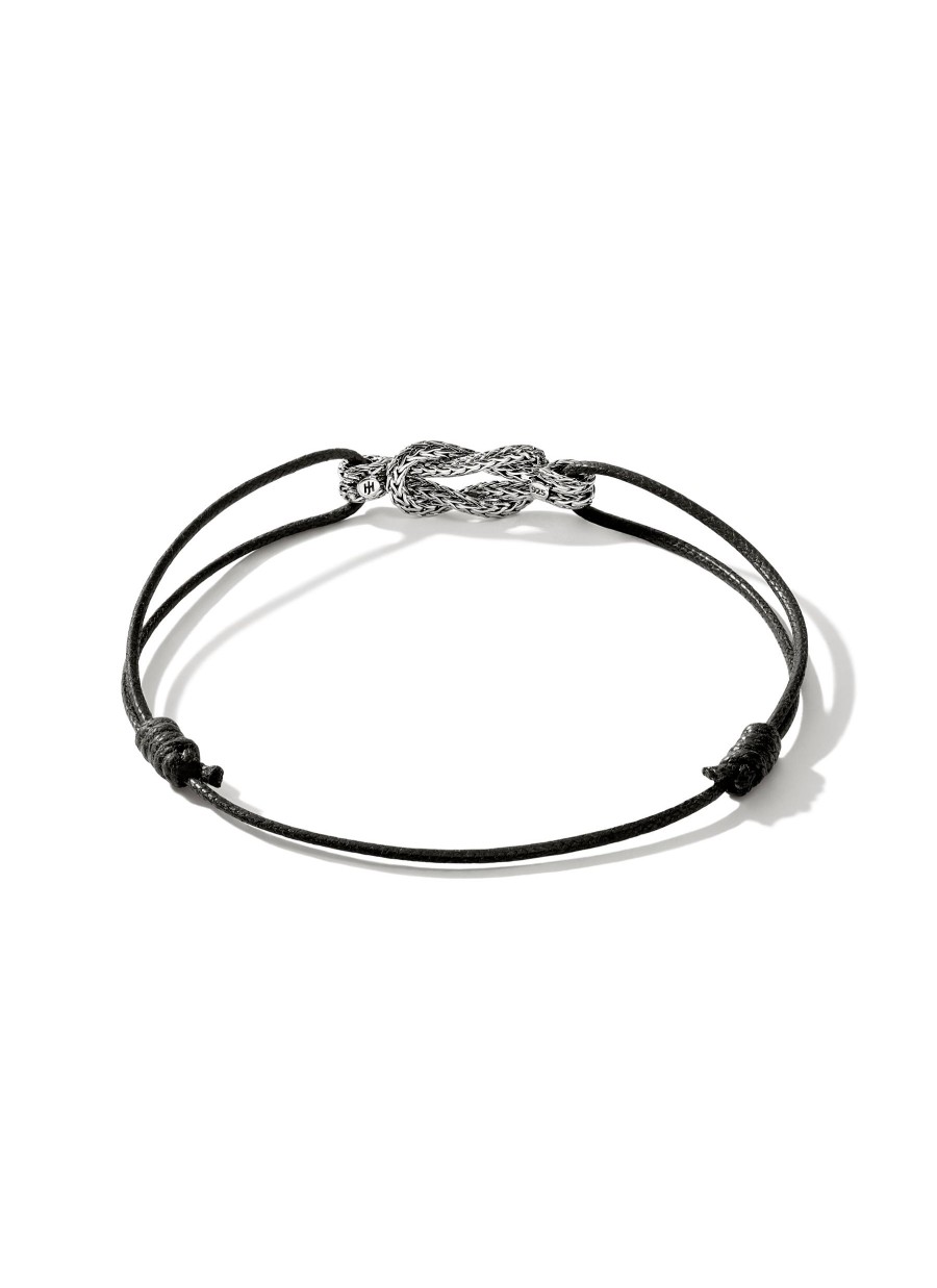 Women JOHN HARDY Fine Jewellery | Love Knot Sterling Silver Cord Bracelet — Size Xs-S