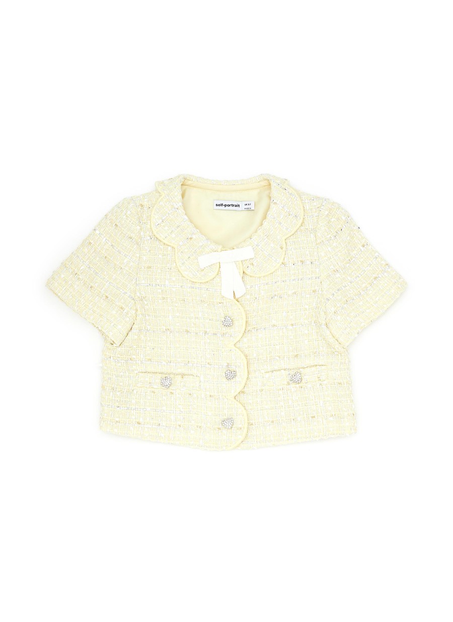 Women SELF-PORTRAIT Clothing | Kids Boucle Jacket