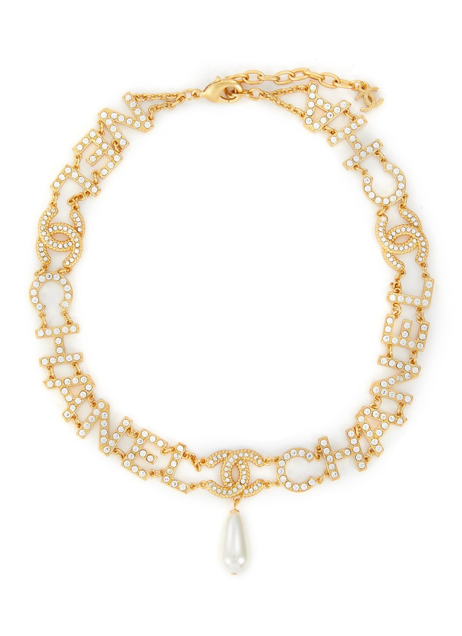 Women LANE CRAWFORD VINTAGE ACCESSORIES Vintage Accessories | Chanel Gold Tone Necklace