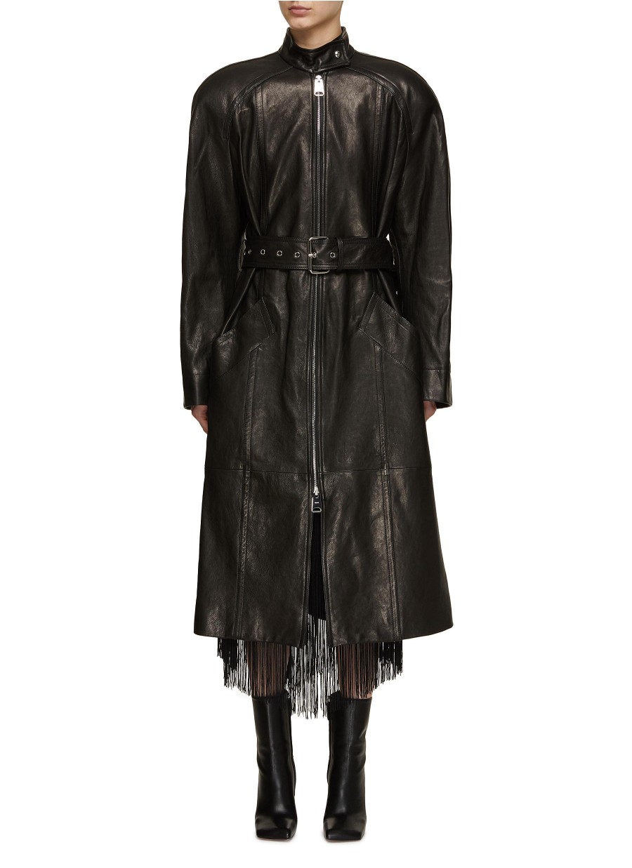 Women KHAITE Coats | Bobbie Leather Coat