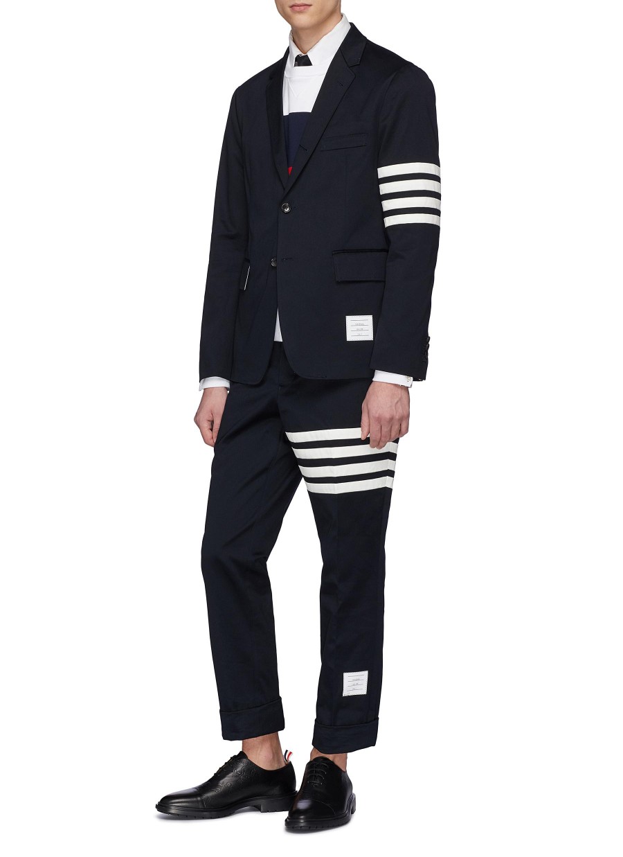 Men THOM BROWNE Suits | Stripe Sleeve Twill Soft Blazer