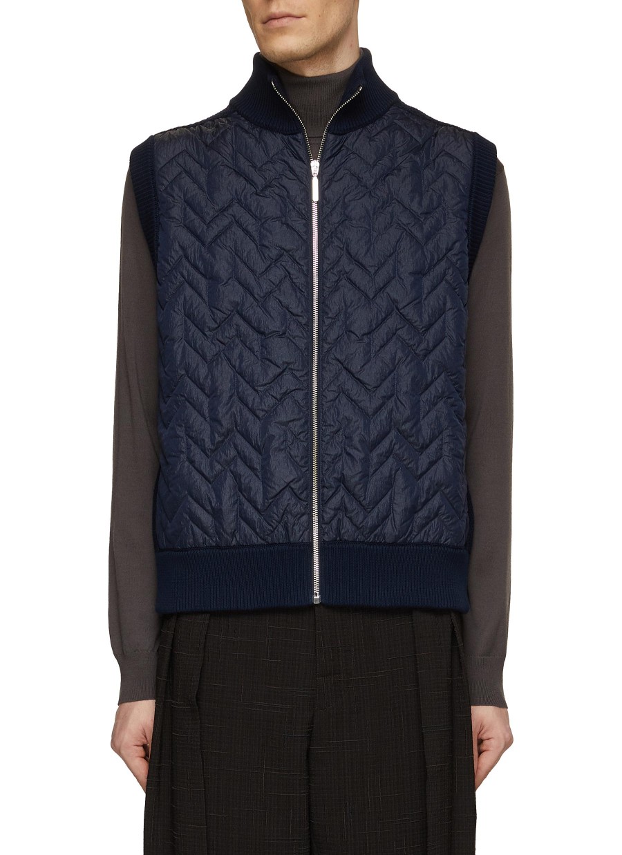 Men MISSONI Jackets | Zig Zag Motif Quilted Puffer Vest