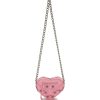 Women BALENCIAGA Crossbody | Mini 'Cagole' Heart Shape Arena Finish Leather Chain Crossbody Bag