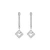 Women KORLOFF Fine Jewellery | Eclat 18K White Gold Diamond Hoop Earrings