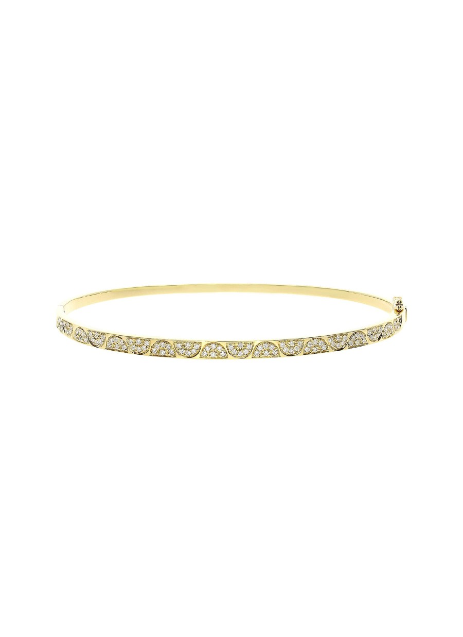 Women LC COLLECTION JEWELLERY Fine Jewellery | 18K Gold Diamond Bangle