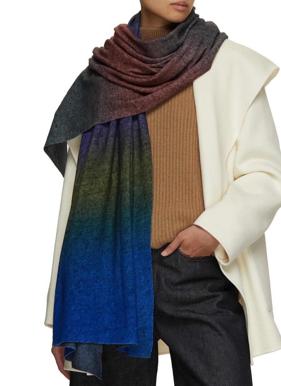 Women CASHÀ Scarves & Wraps | Ombre Wool Cashmere Knit Scarf