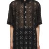 Men DRIES VAN NOTEN Shirts | Criss Cross Sequin Embroidered Loose Fit Shirt