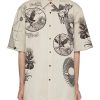 Men DRIES VAN NOTEN Shirts | Flying Animal Print Shirt