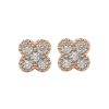 Women LC COLLECTION JEWELLERY Fine Jewellery | 18K Rose Gold Diamond Stud Earrings