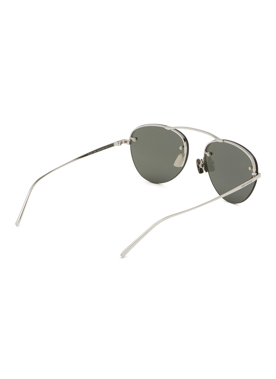 Men SAINT LAURENT Eyewear | Sl 575-002 Metal Aviator Sunglasses