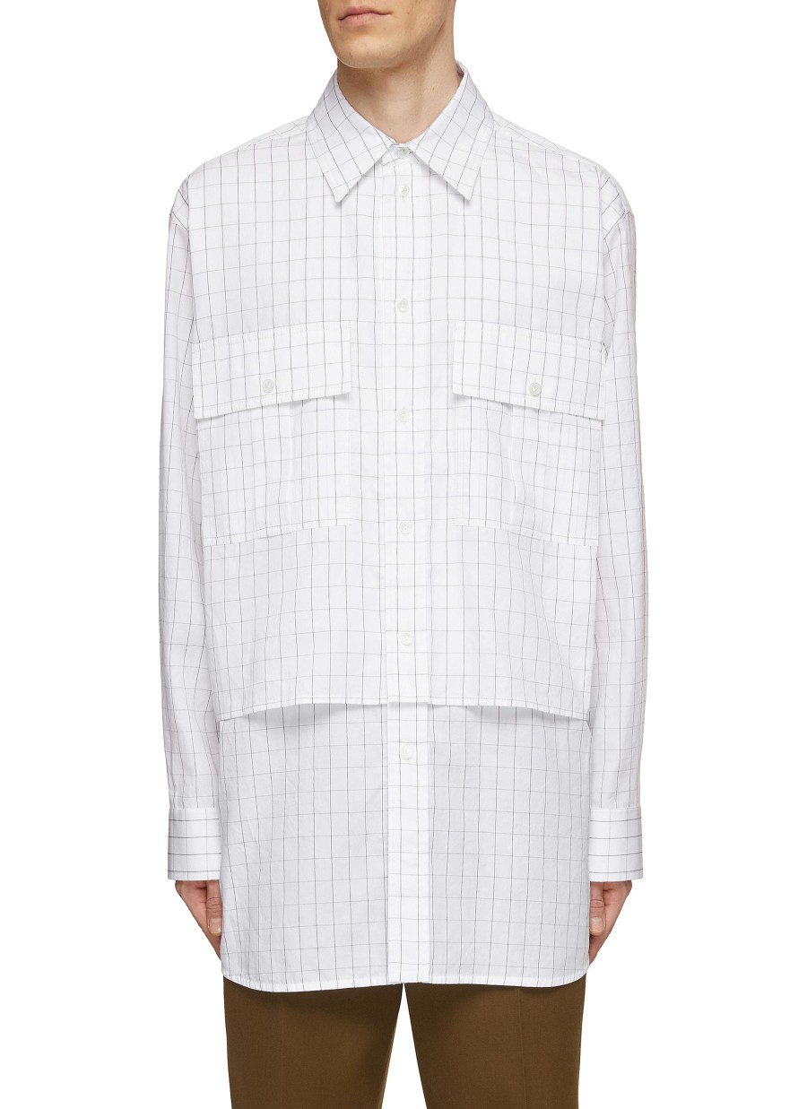 Men BOTTEGA VENETA Shirts | Double Layered Shirt Jacket