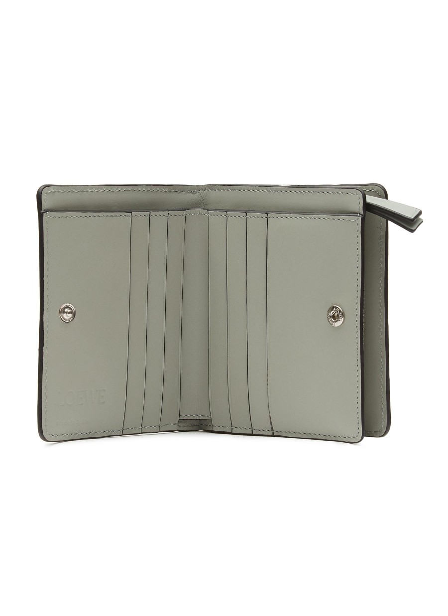 Women LOEWE Small Leather Goods | Puzzle' Calf Leather Compact Zip Wallet