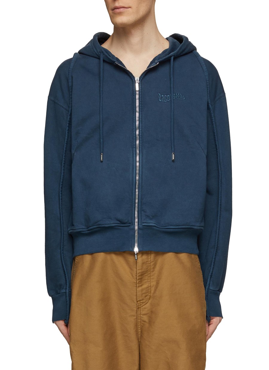 Men JACQUEMUS Pullovers & Hoodies | Le Camargue Zip Up Sweater