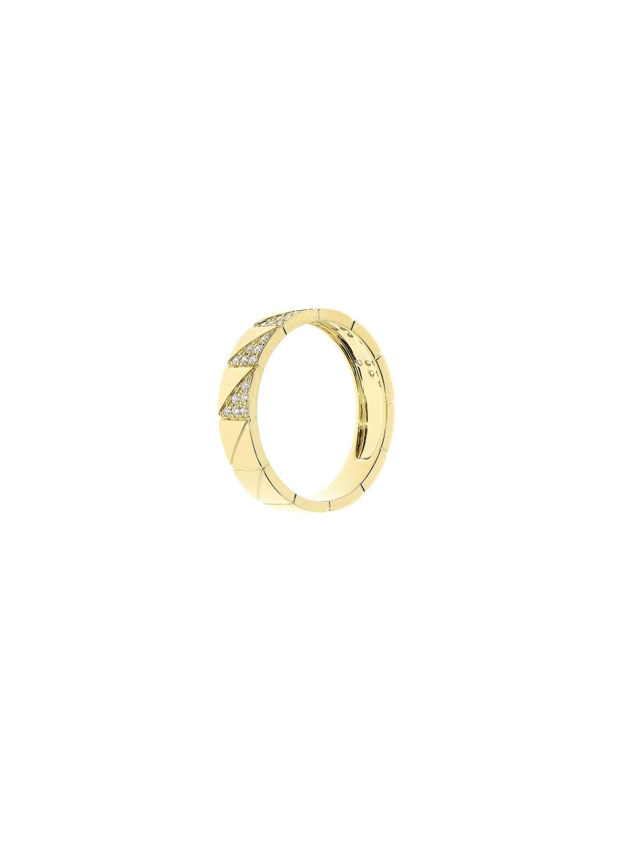 Women LC COLLECTION JEWELLERY Fine Jewellery | 18K Gold Diamond Ring — Size Us 6.5