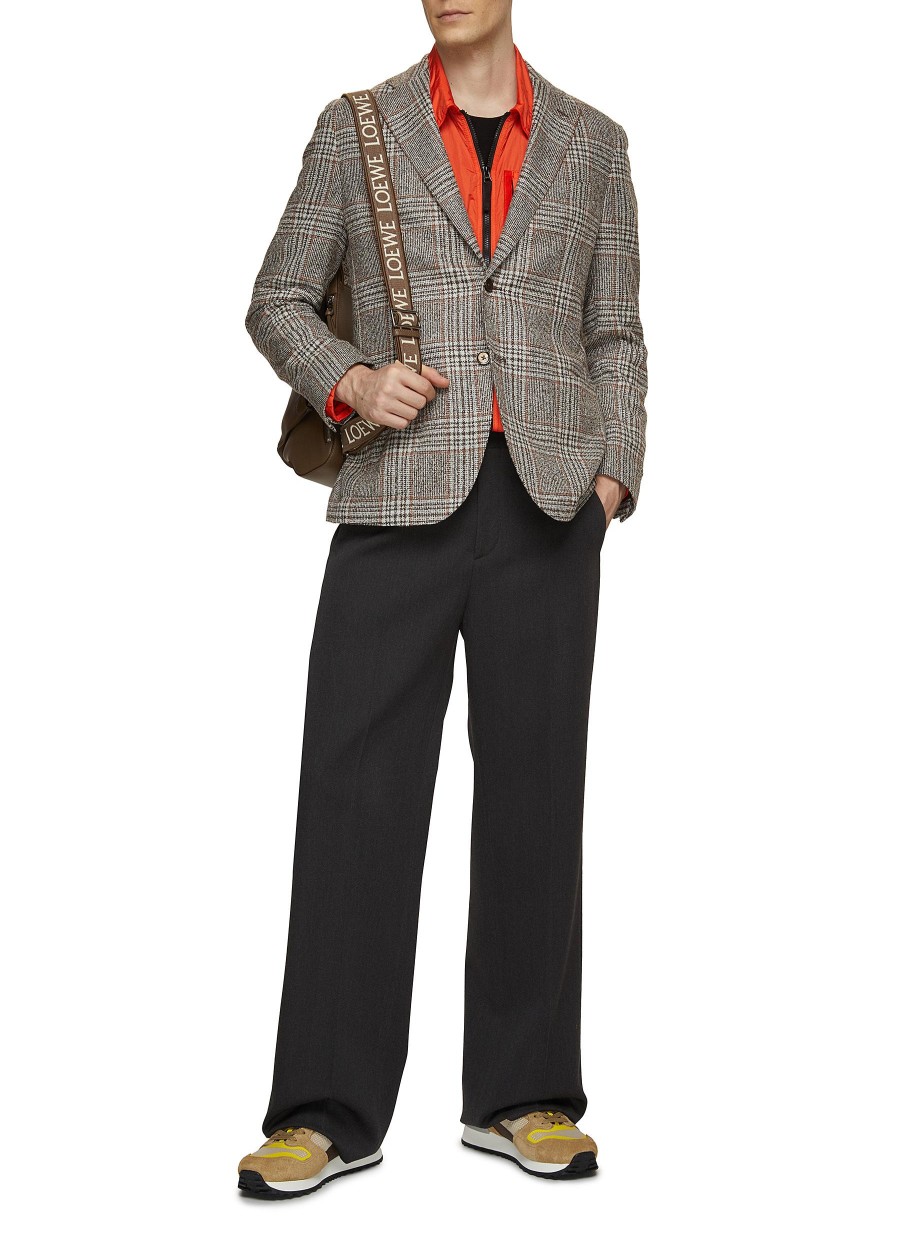 Men EQUIL Suits | Notch Lapel Plaid Blazer