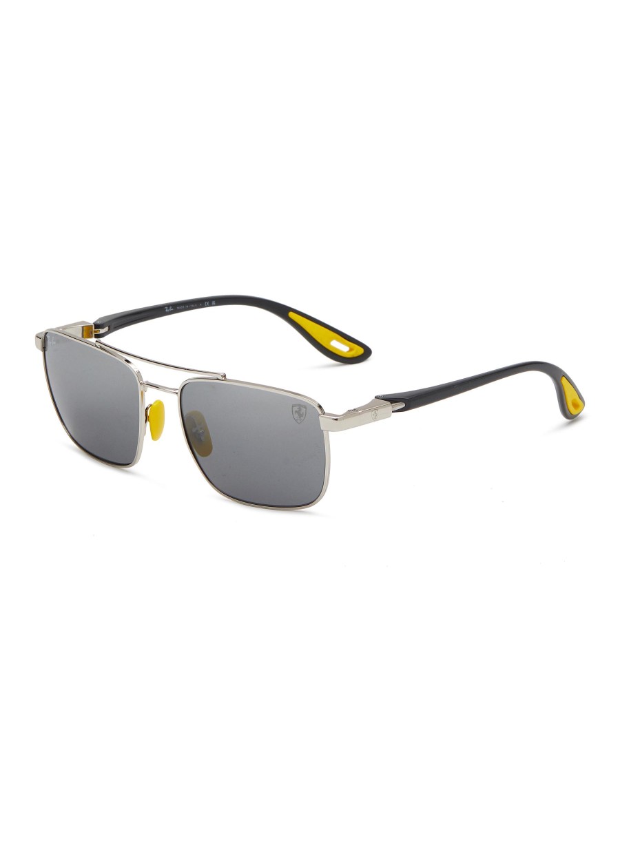 Men RAY BAN Eyewear | X Scuderia Ferrari Metal Square Sunglasses