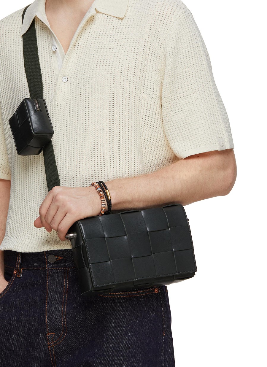 Men BOTTEGA VENETA Crossbody | Cassette Leather Camera Bag With Mini Pouch