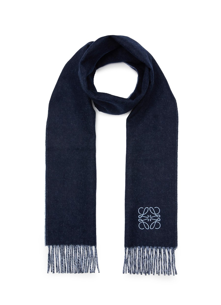 Men LOEWE Scarves | Bicolour Wool Cashmere Blend Scarf