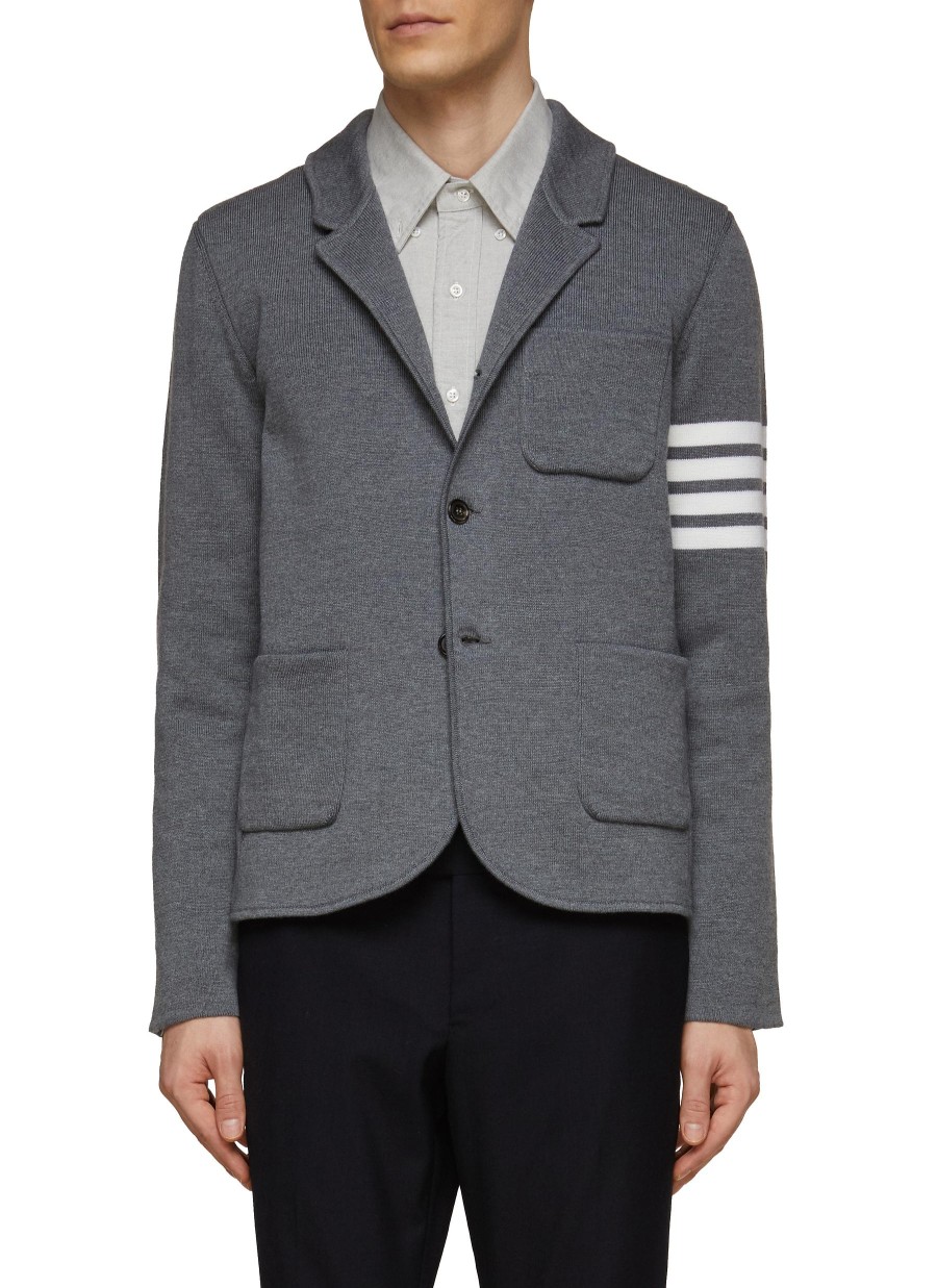 Men THOM BROWNE Suits | Sport Coat Four Bar Merino Wool Blazer