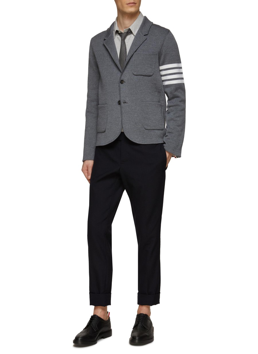 Men THOM BROWNE Suits | Sport Coat Four Bar Merino Wool Blazer