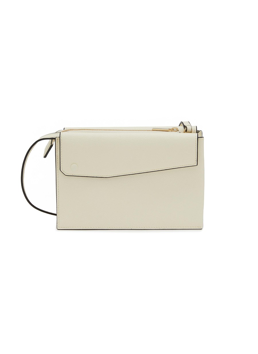 Women VALEXTRA Crossbody | Borsa Trio Leather Crossbody Bag