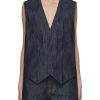 Women WE11DONE Coats | Denim Vest