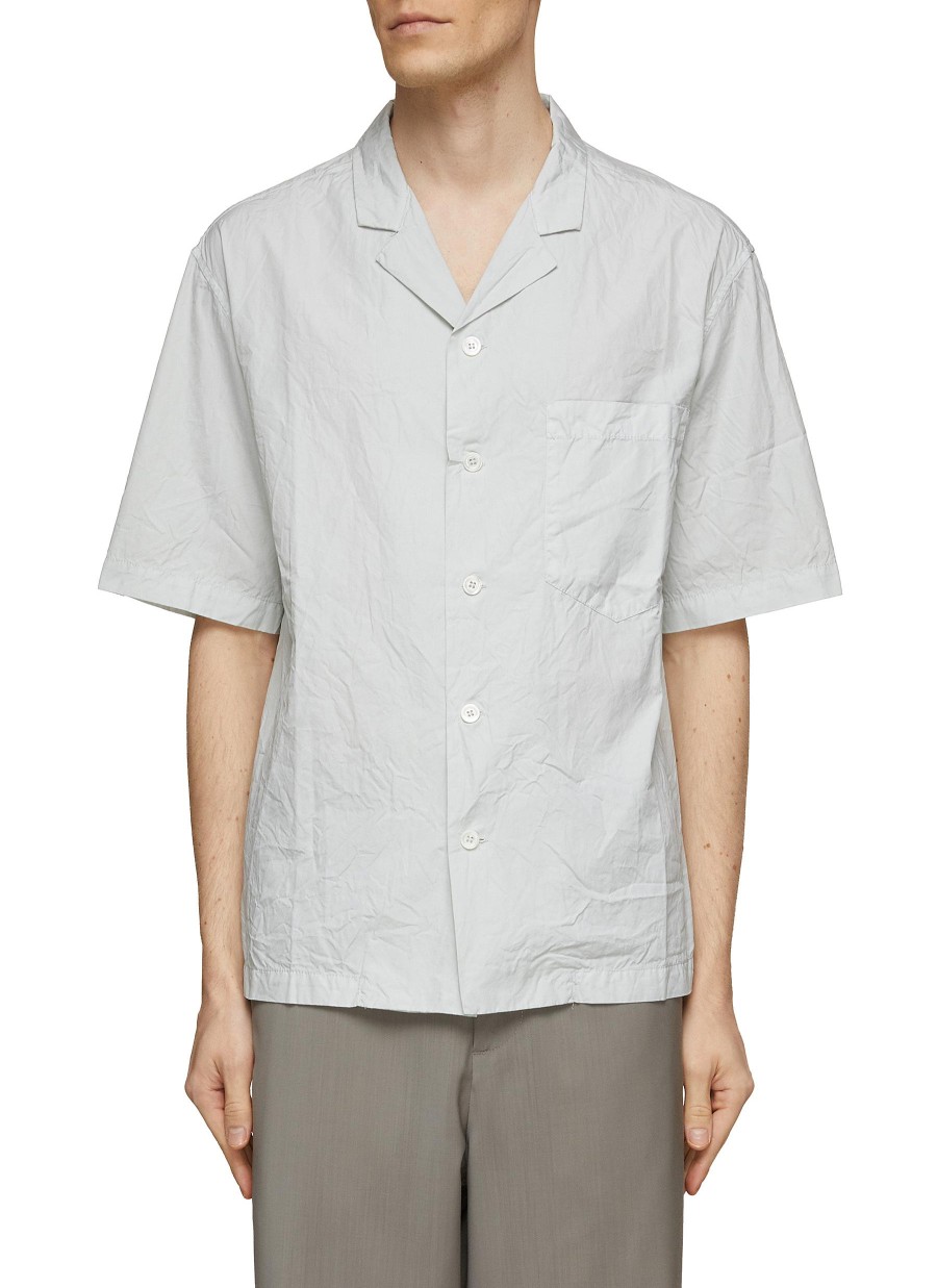 Men BARENA Shirts | Crinkle Camp Shirt