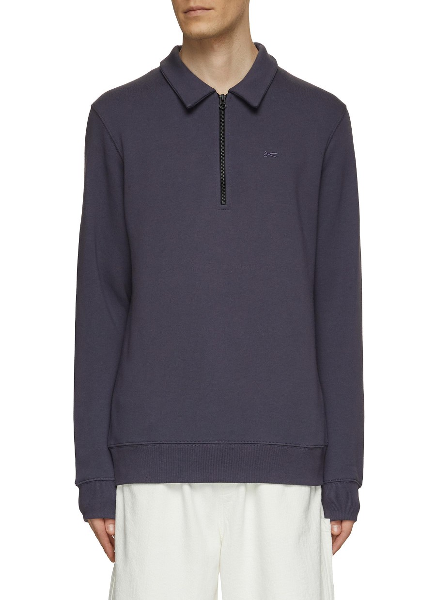 Men DENHAM Pullovers & Hoodies | Torbay Zip Sweatshirt