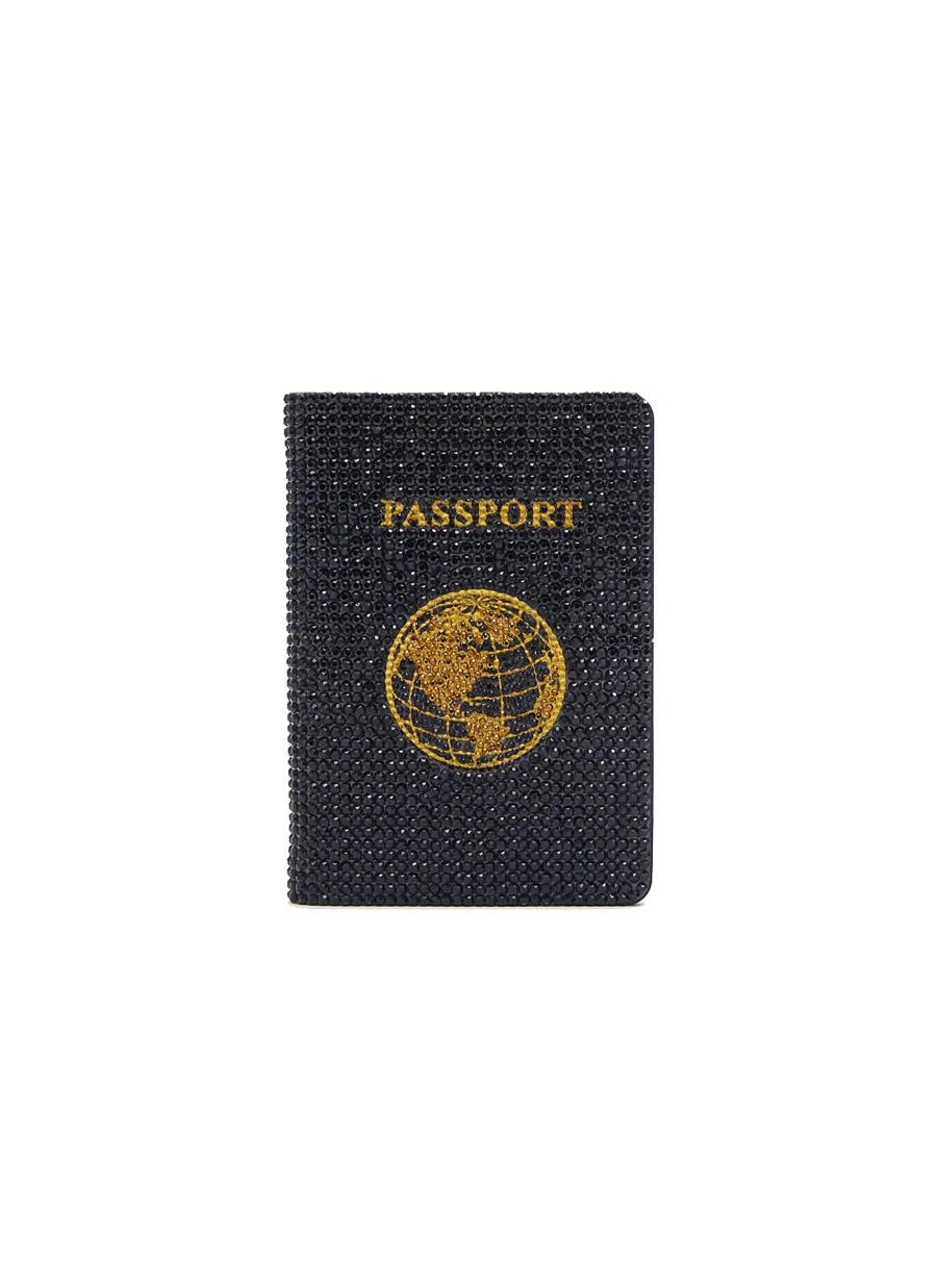 Women JUDITH LEIBER Small Leather Goods | Traveler Passport Holder — Navy