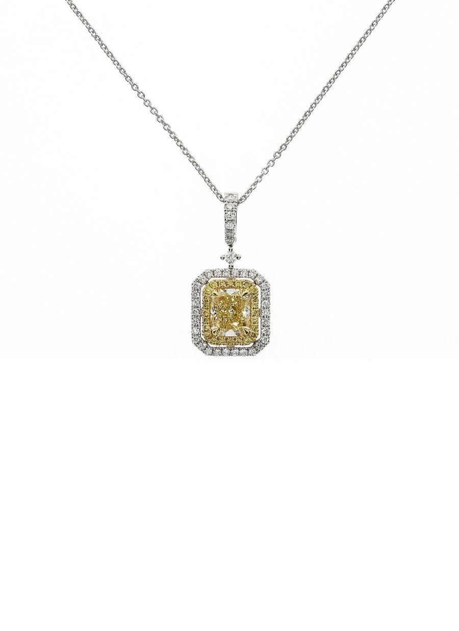 Women LC COLLECTION JEWELLERY Fine Jewellery | 18K Gold Fancy Yellow Diamond Pendant Necklace