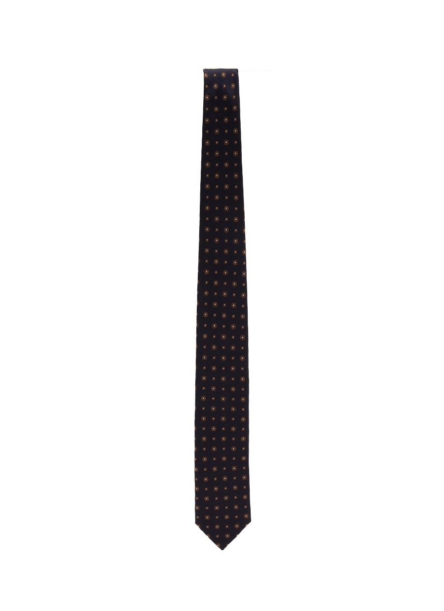 Men STEFANOBIGI MILANO Ties | Floral Embroidered Silk Tie