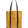 Men TRUNK Tote Bags | Open' Leather Trim Canvas Tote