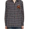 Men DOUBLET Shirts | Terminator Teddy Bear Pocket Detail Checkered Shirt