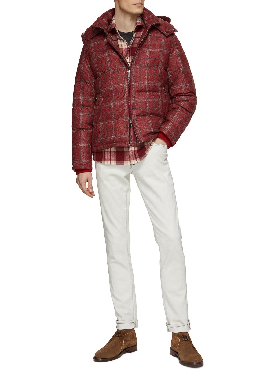 Men ISAIA Jackets | Removable Hood Puffer Jacket